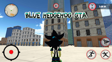 Dark Blue Hedgehog Rope Hero Screenshot4