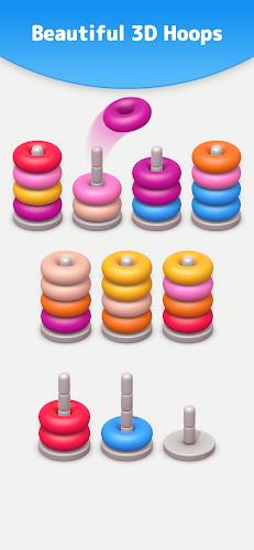 Color Sort 3D — Hoop Stack Screenshot1