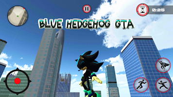 Dark Blue Hedgehog Rope Hero Screenshot3