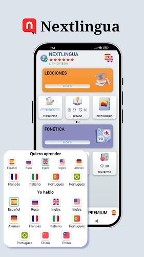 Learn languages. Nextlingua. Screenshot1