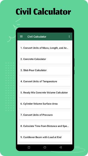 Civil Calculator Screenshot2