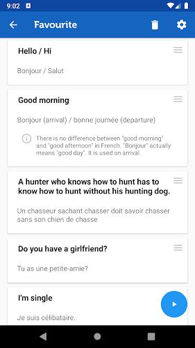 Learn French Phrasebook Pro Screenshot7