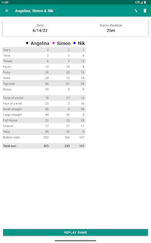 Yatzy Scoring Card for Yahtzee Screenshot19