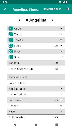 Yatzy Scoring Card for Yahtzee Screenshot2