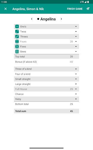 Yatzy Scoring Card for Yahtzee Screenshot10