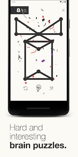 1Line & dots. Puzzle game. Screenshot3