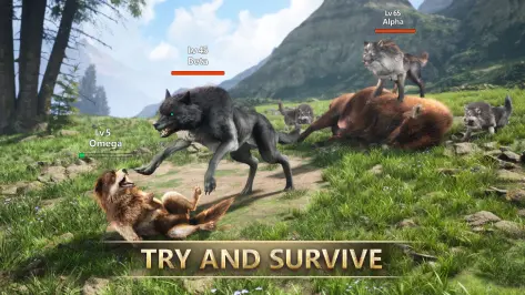 Wolf Game: Wild Animal Wars Screenshot1