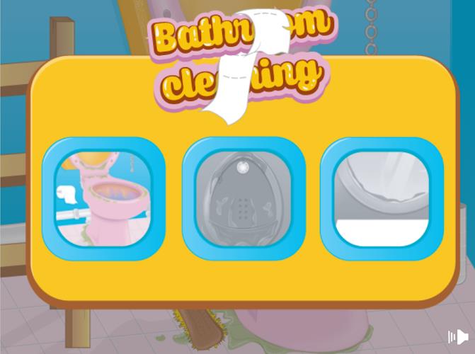 Girls bathroom cleaning games Screenshot2