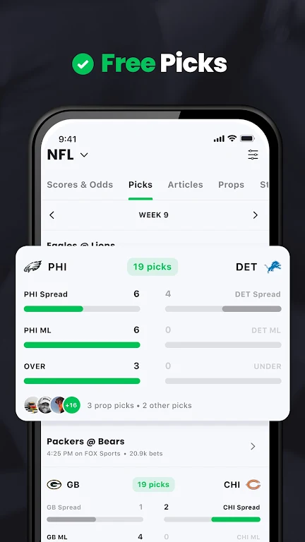 Action Network: Sports Tracker Screenshot2