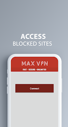 MAX VPN • Fast & Unlimited Screenshot1