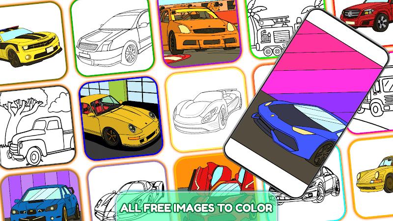 Cars Paint by Number Vehicles Screenshot2