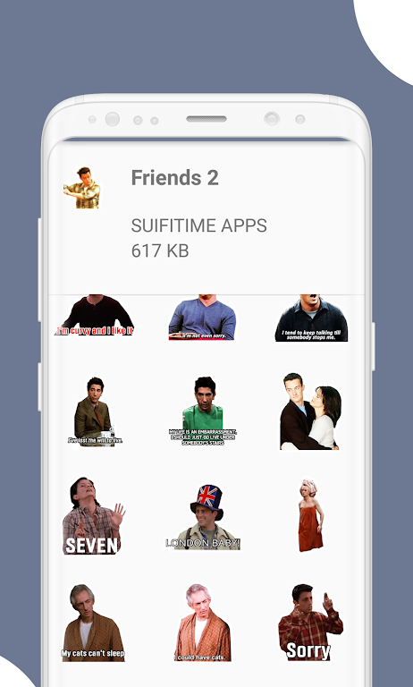 Stickers Friends - WAStickerAp Screenshot3