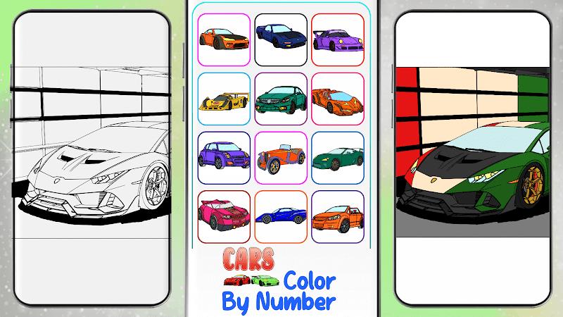 Cars Paint by Number Vehicles Screenshot6