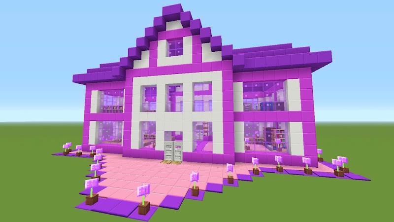 Pink houses for minecraft Screenshot2