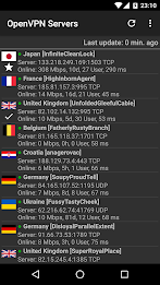 VPN Servers for OpenVPN Screenshot1