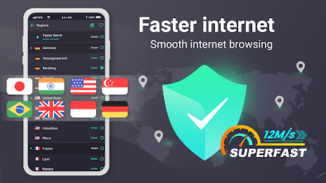 Touch VPN - Bảo mật Wifi nhanh Screenshot1