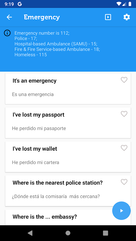 Learn Spanish Phrasebook Screenshot3