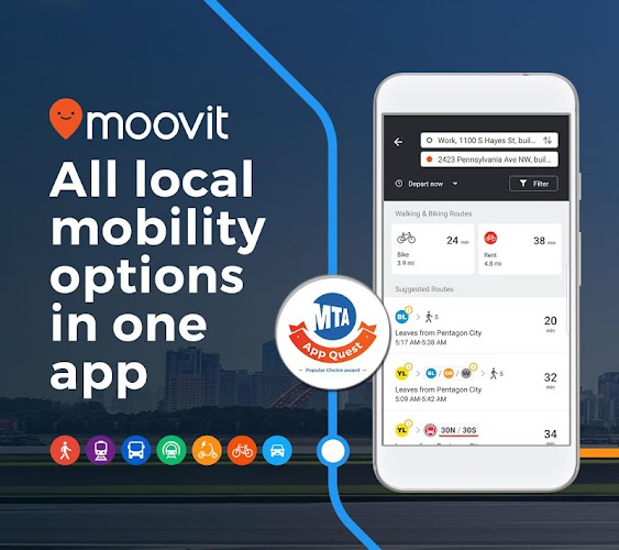 Moovit: Ứng dụng xe công cộng Screenshot1