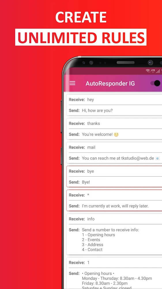 AutoResponder for IG Mod Screenshot3