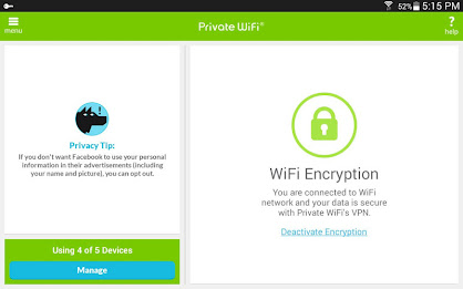 Private WiFi – A Secure VPN Screenshot9