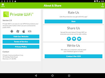 Private WiFi – A Secure VPN Screenshot11