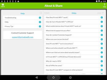 Private WiFi – A Secure VPN Screenshot10