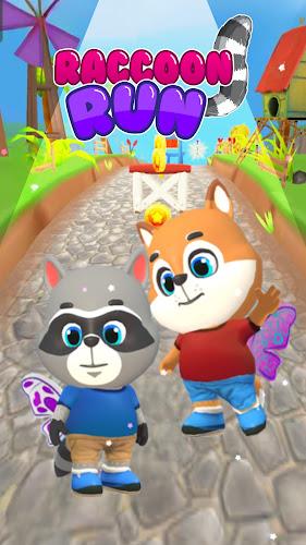 Raccoon Fun Run: Running Games Screenshot2