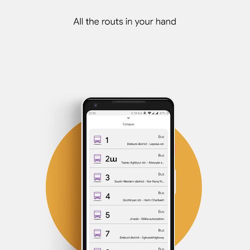 A2B. Yerevan Public Transport Screenshot2