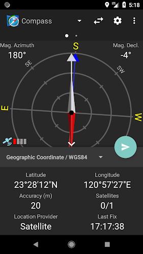 Compass and Coordinate Tool Screenshot1