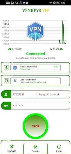 VPNKEYS VIP Screenshot1