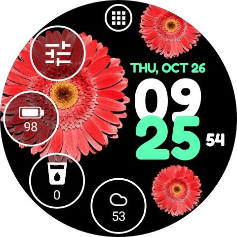 Flower Watch Face by HuskyDEV Screenshot12