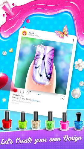 Nail Salon Fashion Makeup Game Screenshot4