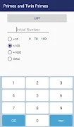 Primes and Twin Primes: List and Count Screenshot1