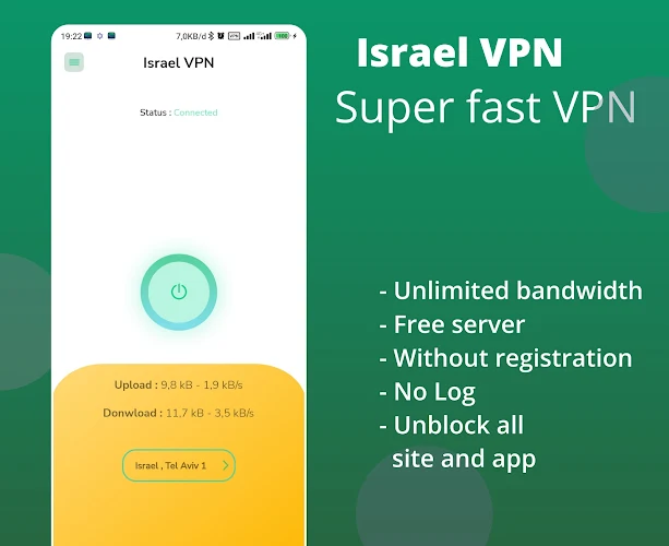 Israel VPN - Fast Secure Proxy Screenshot2