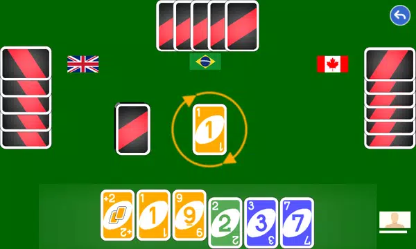 Color number card game: uno Screenshot3