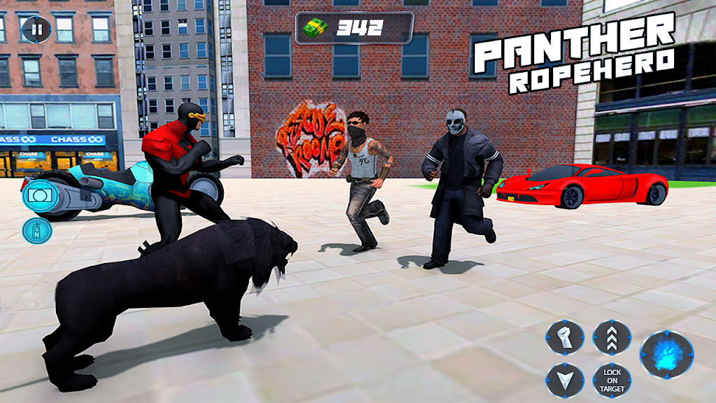 Multi Panther Rope Hero: Miami Screenshot3