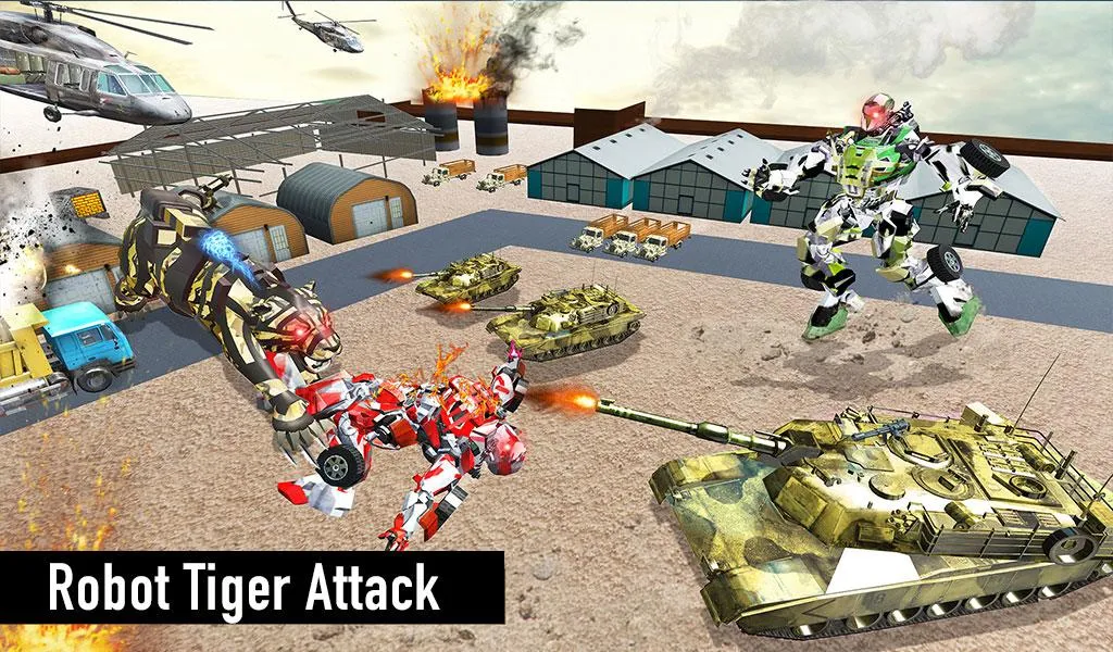 Ultimate Tiger Robot Car Transformer Simulator Screenshot1