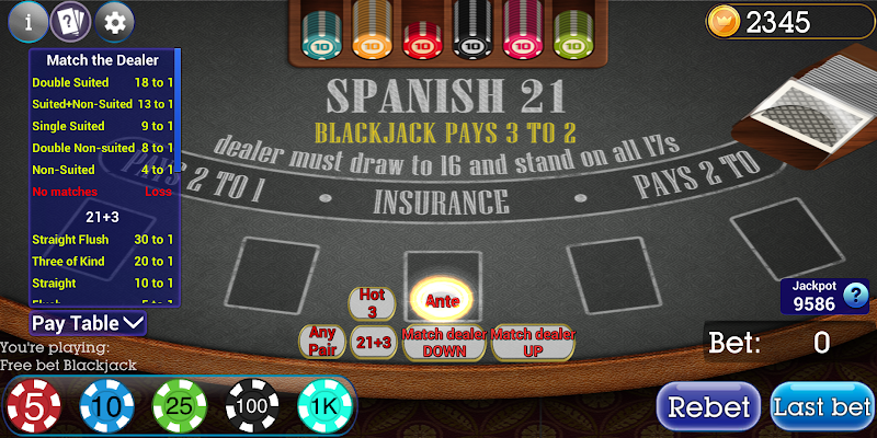 Spanish Blackjack 21 Screenshot3