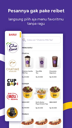 F&B ID App (Chatime Indonesia) Screenshot1