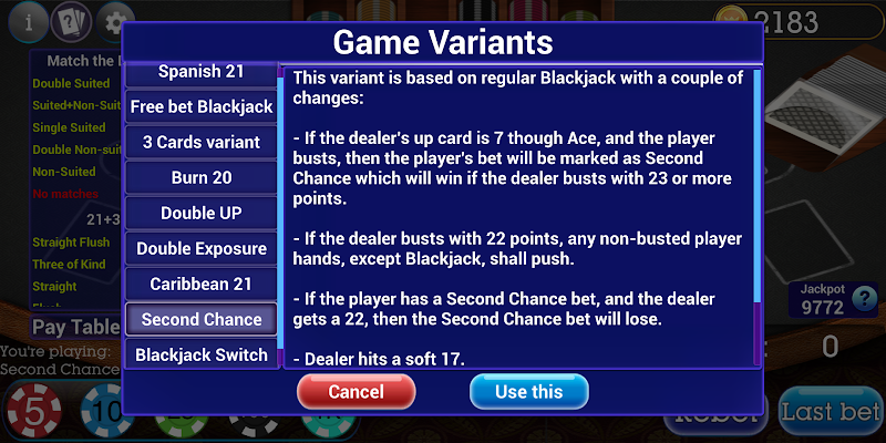 Spanish Blackjack 21 Screenshot2