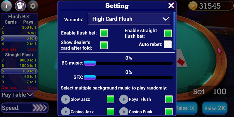 High Card Flush Poker Screenshot1