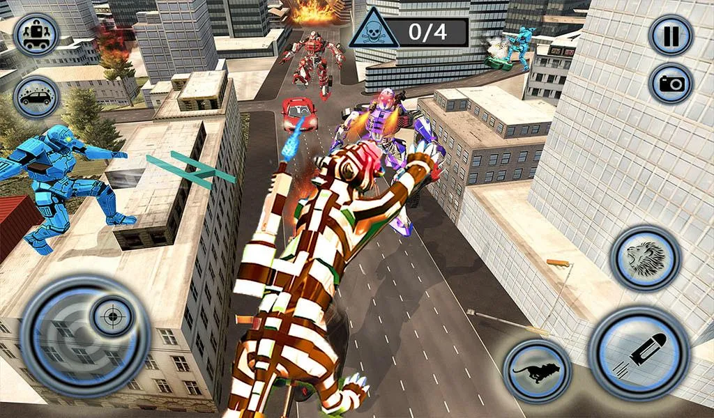 Ultimate Tiger Robot Car Transformer Simulator Screenshot3