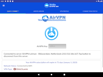 AirVPN Eddie Client GUI Screenshot11