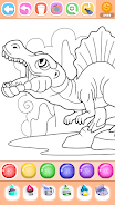 Dinosaur Coloring Book Glitter Screenshot1