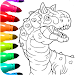 Dinosaur Coloring Book Glitter APK