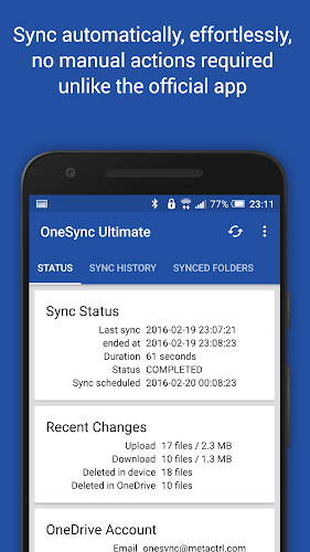 OneSync: Autosync for OneDrive Screenshot3