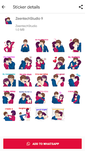 WASticker - Love Stickers 2022 Screenshot2