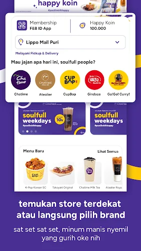 F&B ID App (Chatime Indonesia) Screenshot2