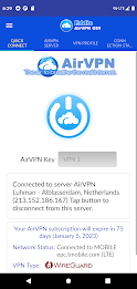 AirVPN Eddie Client GUI Screenshot3