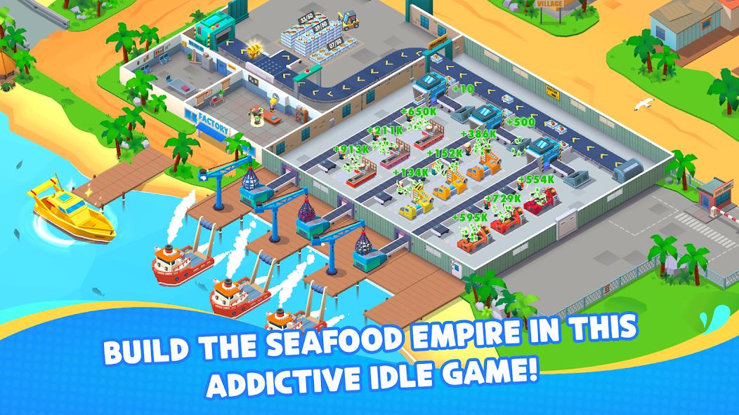 Seafood Inc - Tycoon, Idle Mod Screenshot1